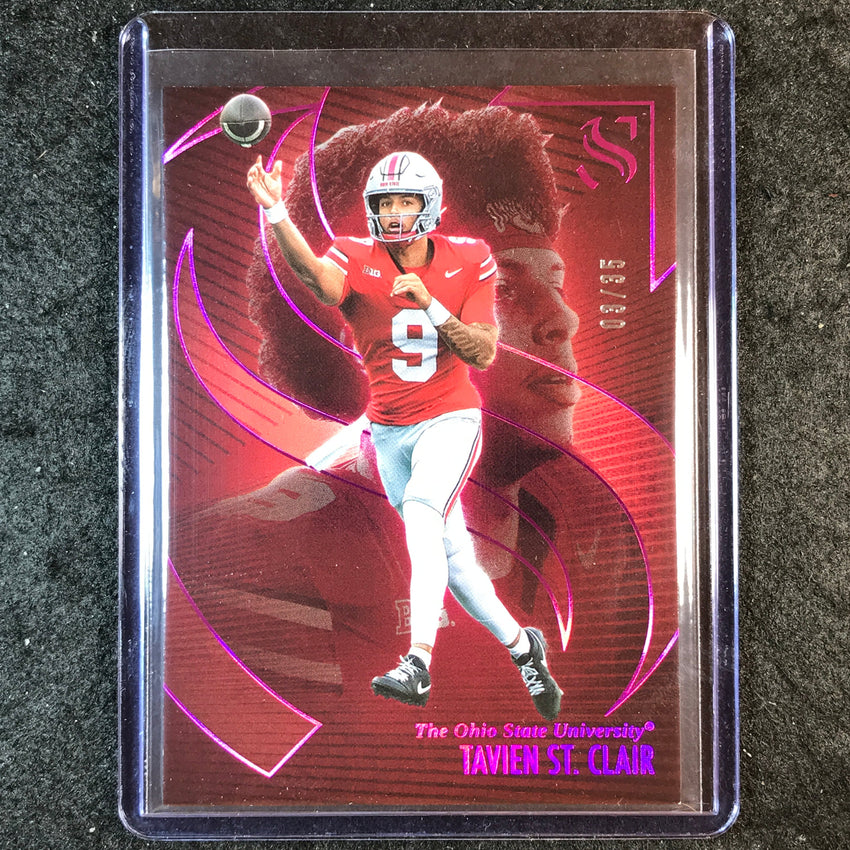 2025 Silhouette Football TAVIEN ST. CLAIR Base Pink 3/35 #12