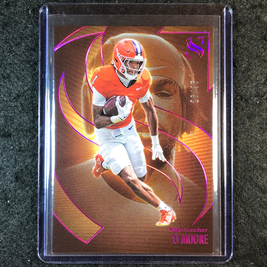 2025 Silhouette Football TJ MOORE Base Pink 26/35 #86