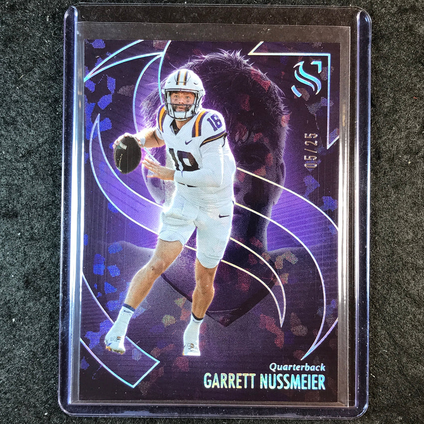 2025 Silhouette Football GARRETT NUSSMEIER Base Cracked Ice 5/25 #6