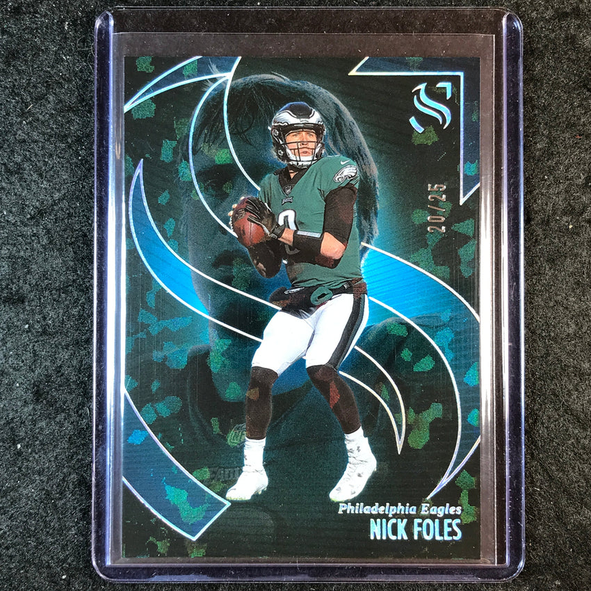 2025 Silhouette Football NICK FOLES Base Cracked Ice 20/25 #39