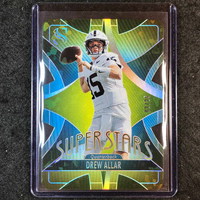2025 Silhouette Football DREW ALLAR Superstars Die-Cut Cracked Ice 2/25 #14