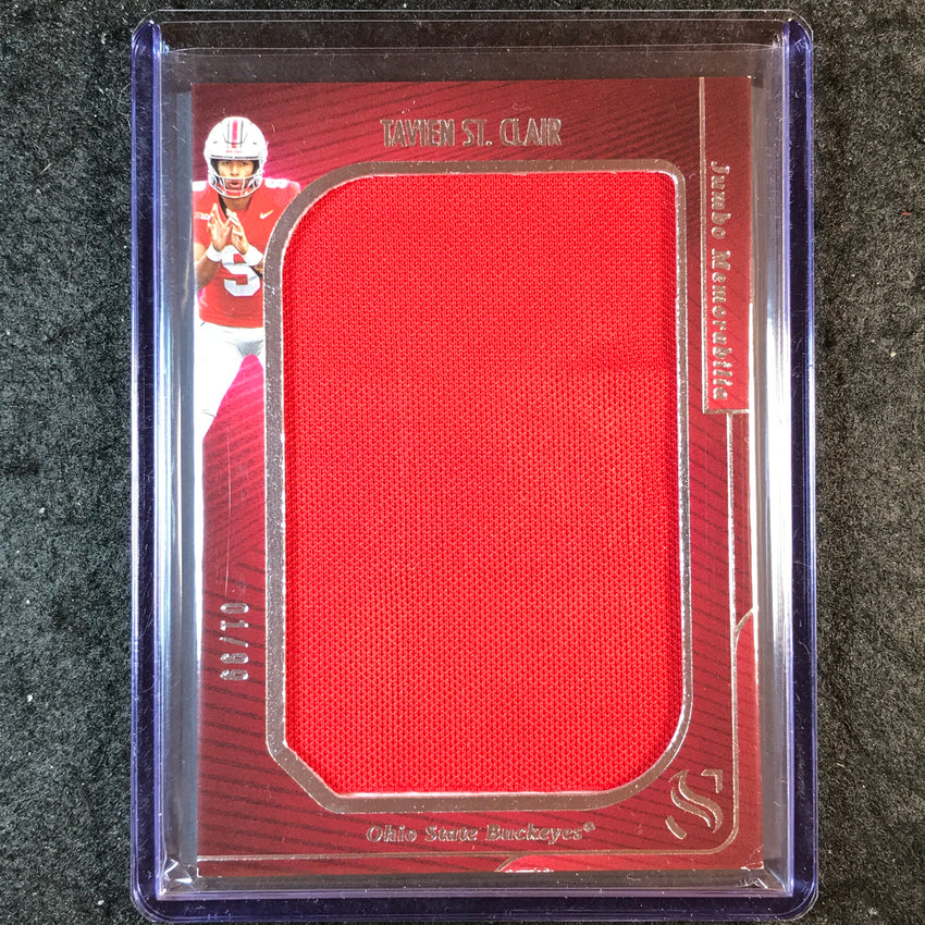 2025 Silhouette Football TAVIEN ST. CLAIR Jumbo Memorabilia Jersey Relic 1/99