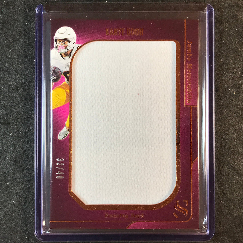 2025 Silhouette Football KANYE UDOH Jumbo Memorabilia Jersey Relic Bronze 32/49