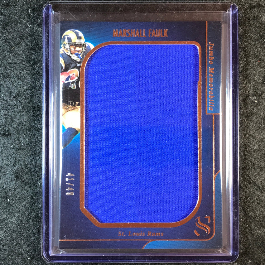 2025 Silhouette Football MARSHALL FAULK Jumbo Memorabilia Jersey Bronze 41/49