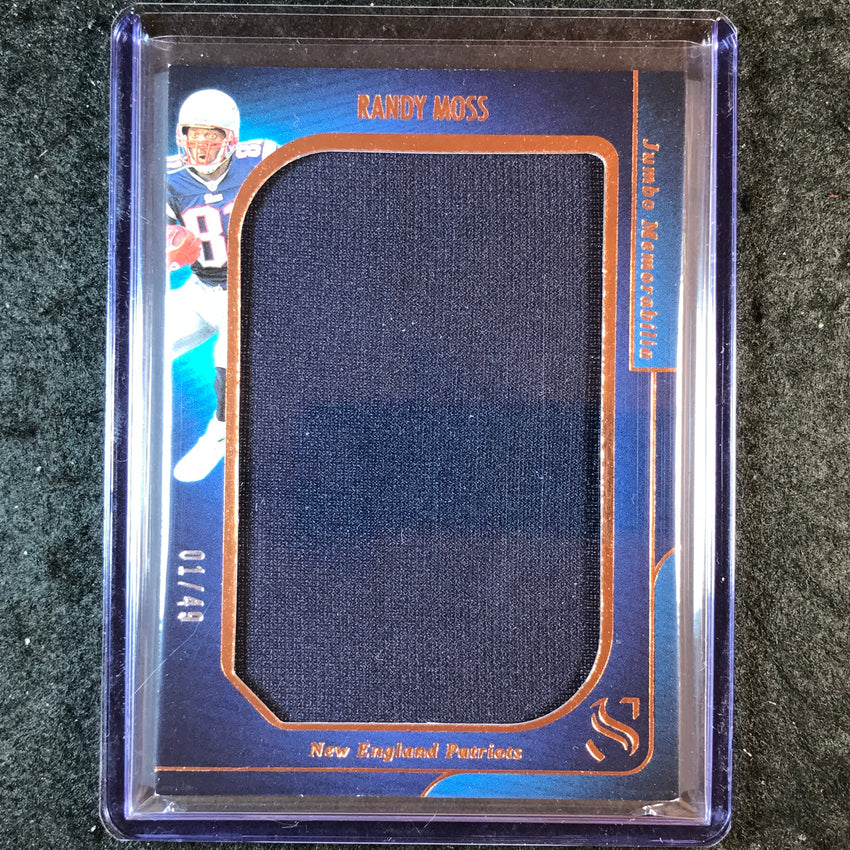2025 Silhouette Football RANDY MOSS Jumbo Memorabilia Jersey Relic Bronze 1/49