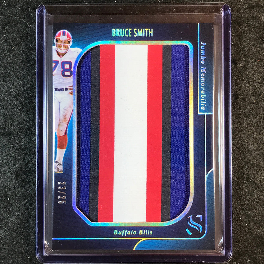 2025 Silhouette Football BRUCE SMITH Jumbo Memorabilia Patch Holo Silver 23/25