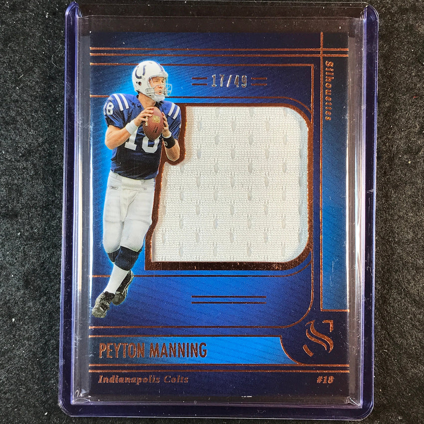 2025 Silhouette Football PEYTON MANNING Silhouettes Jersey Relic Bronze 17/49