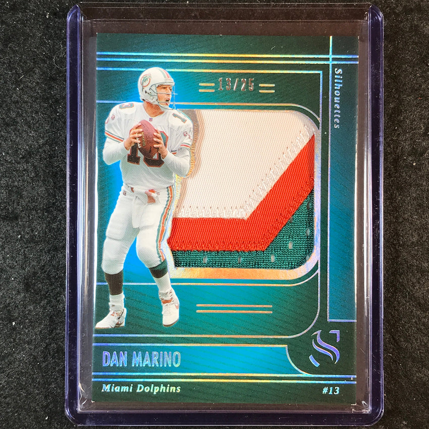 2025 Silhouette Football DAN MARINO Silhouettes Patch Relic Holo Silver 13/25