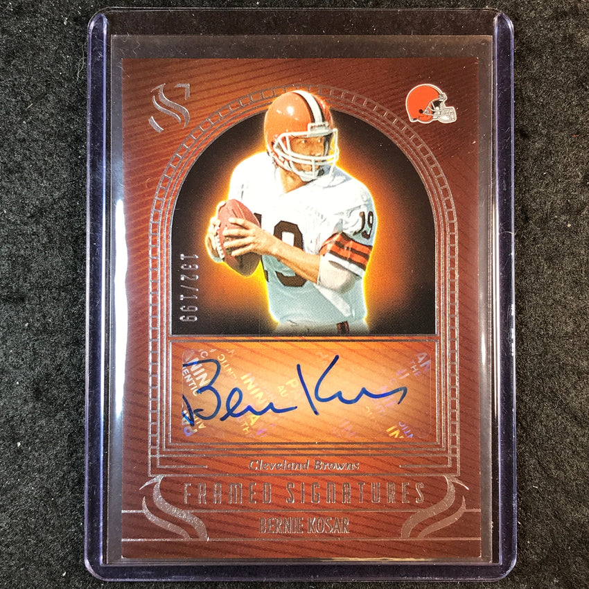 2025 Silhouette Football BERNIE KOSAR Framed Signatures Auto 132/199
