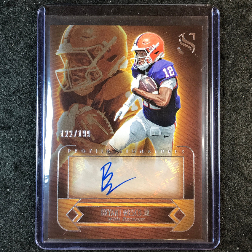 2025 Silhouette Football BRYANT WESCO JR. Profile Signatures Auto 122/199