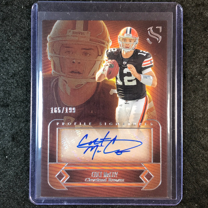 2025 Silhouette Football COLT MCCOY Profile Signatures Auto 165/199