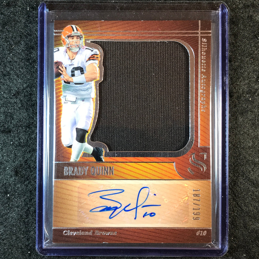 2025 Silhouette Football BRADY QUINN Silhouette Jersey Auto 187/199