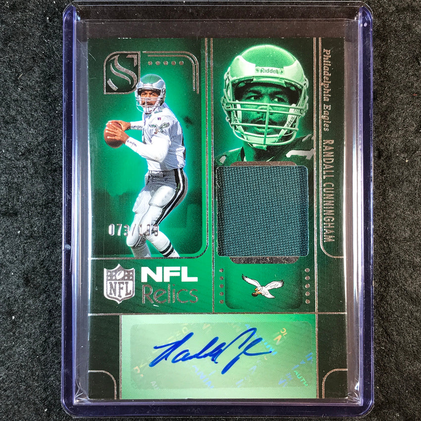 2025 Silhouette Football RANDALL CUNNINGHAM NFL Relic Auto 73/199