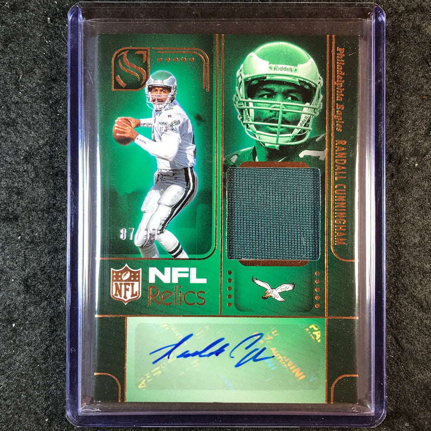 2025 Silhouette Football RANDALL CUNNINGHAM NFL Relic Auto Bronze 87/99