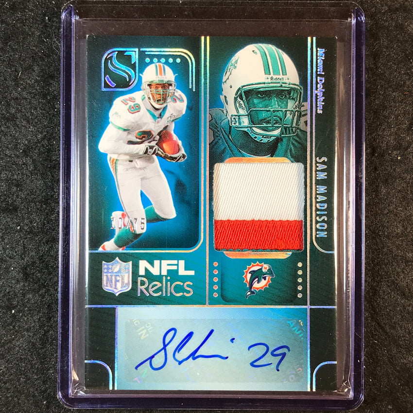 2025 Silhouette Football SAM MADISON NFL Relic Patch Auto Holo Silver 10/75