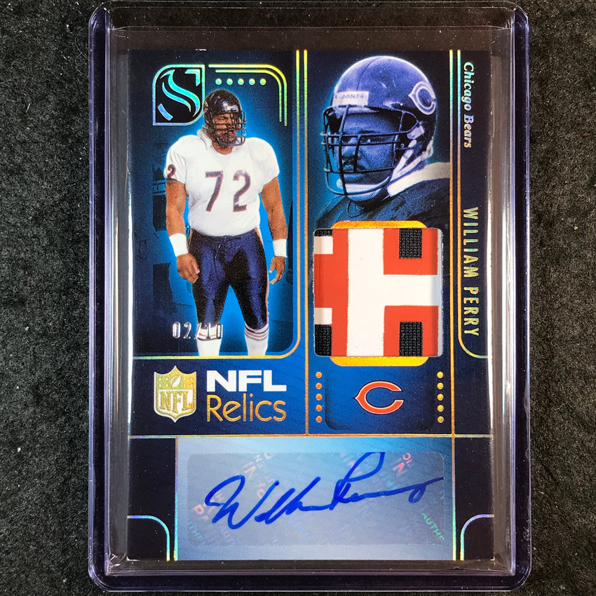 2025 Silhouette Football WILLIAM PERRY NFL Relic Patch Auto Holo Gold 2/10