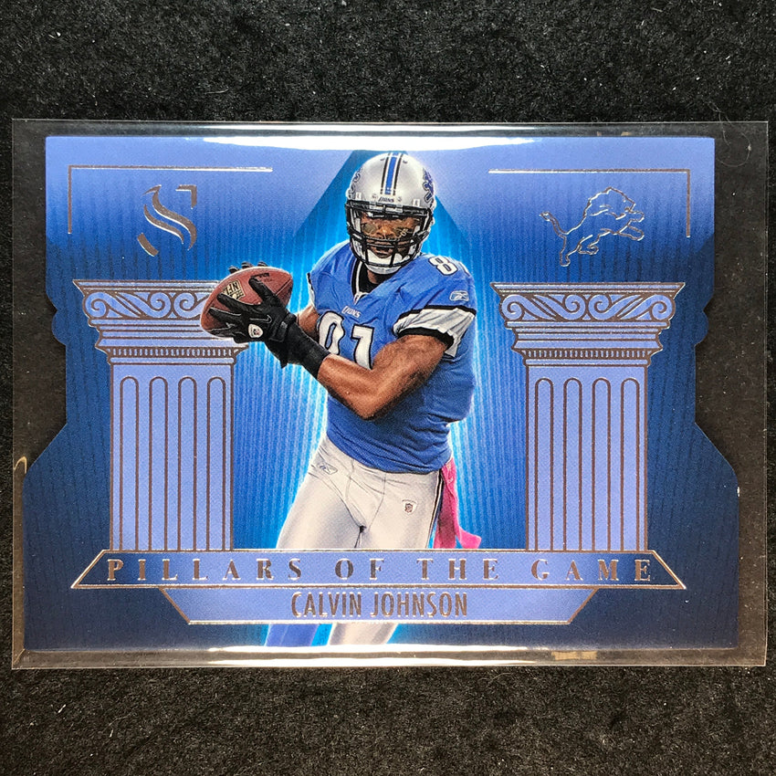 2025 Silhouette Football CALVIN JOHNSON Pillars of the Game Base #25