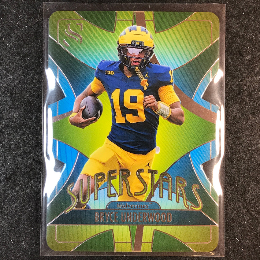 2025 Silhouette Football BRYCE UNDERWOOD Superstars Die-Cut Base #1