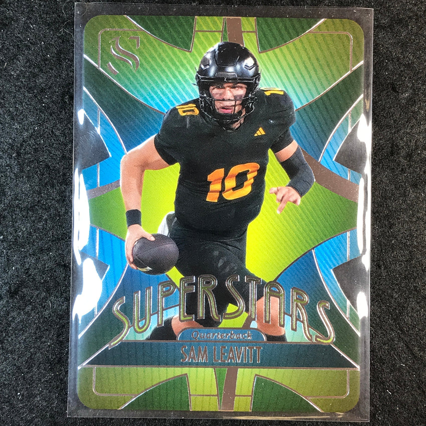 2025 Silhouette Football SAM LEAVITT Superstars Die-Cut Base #7