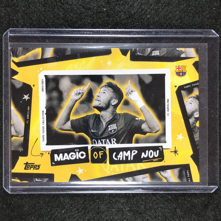 2023-24 Topps Focus Barcelona NEYMAR JR Magic of Camp Nou SSP #4