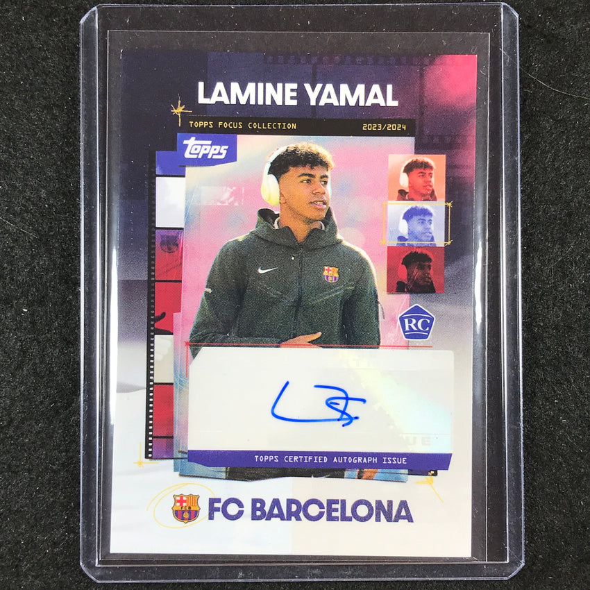 2023-24 Topps Focus Barcelona LAMINE YAMAL Snapshots Rookie Auto #LY