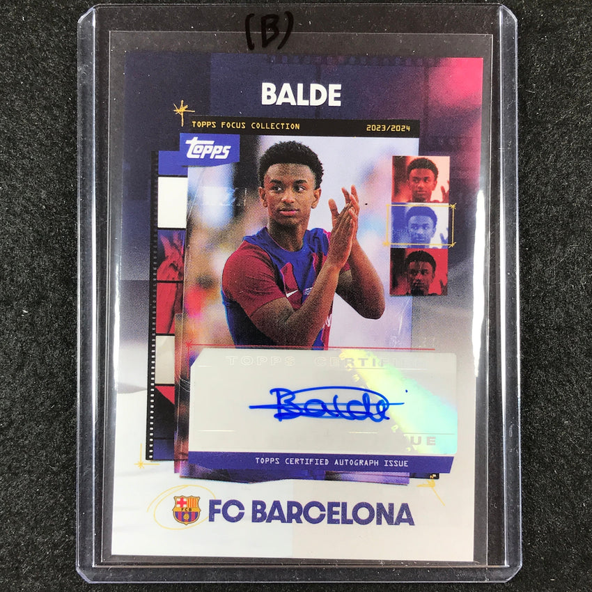 2023-24 Topps Focus Barcelona ALEJANDRO BALDE Snapshots Auto #BA (B)