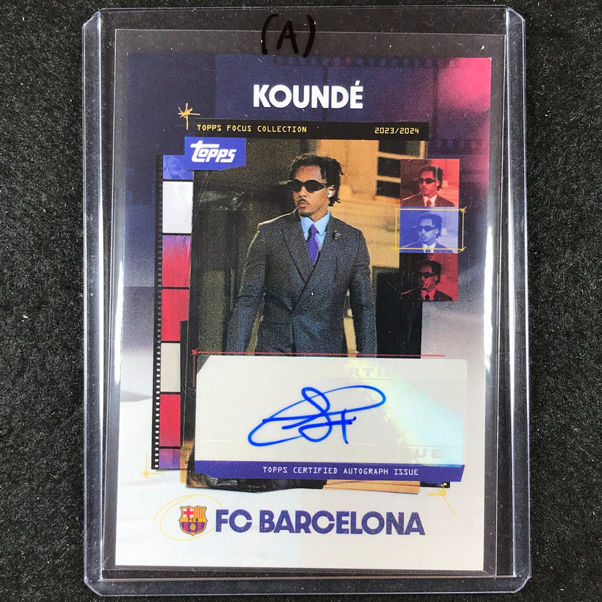 2023-24 Topps Focus Barcelona JULES KOUNDE Snapshots Auto #JK (A)