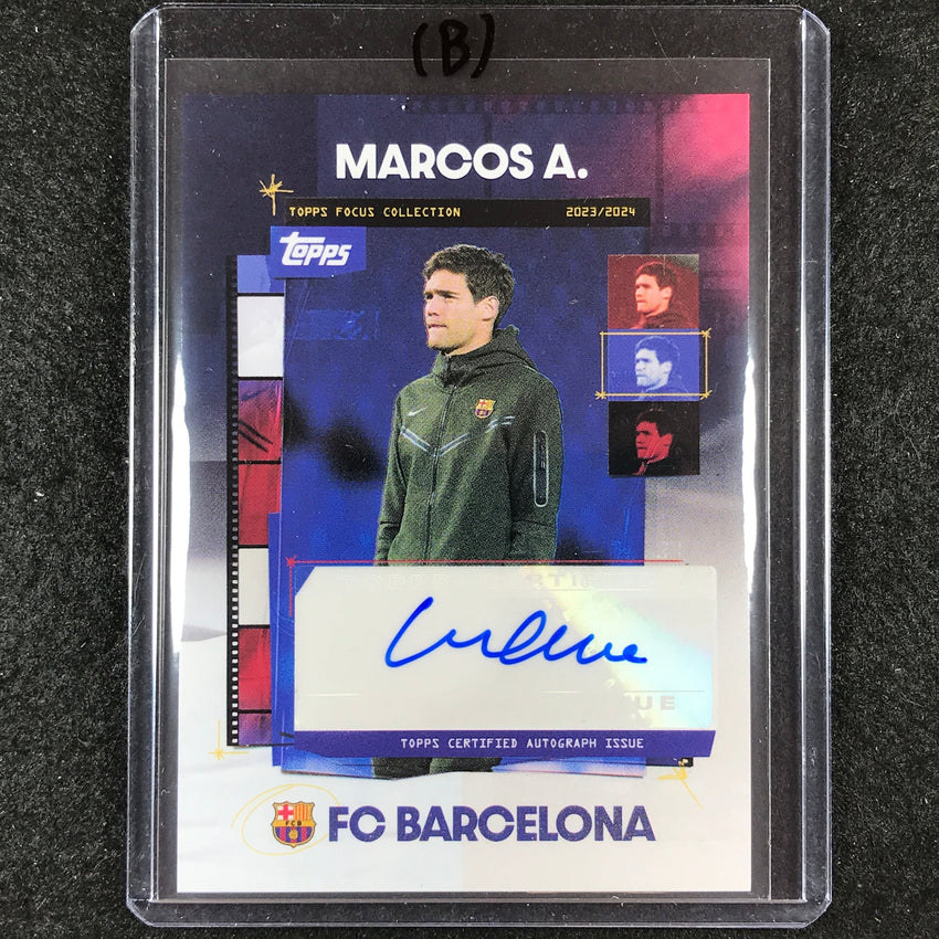 2023-24 Topps Focus Barcelona MARCOS ALONSO Snapshots Auto #MA (B)