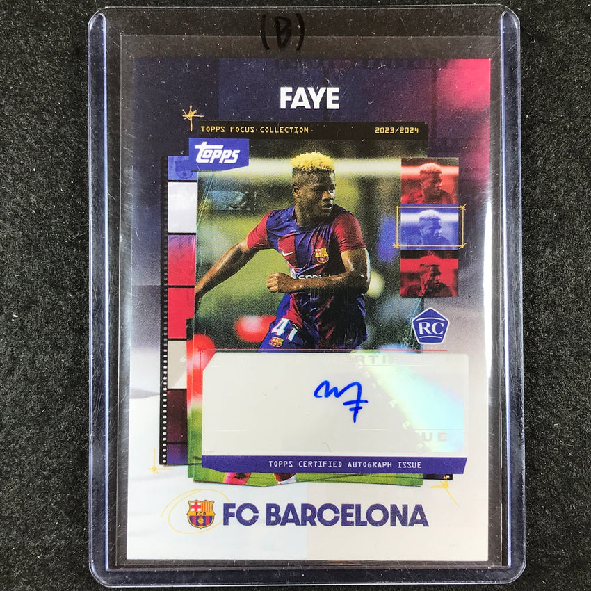 2023-24 Topps Focus Barcelona MIKAYIL FAYE Snapshots Rookie Auto #MF (B)