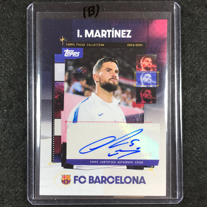 2023-24 Topps Focus Barcelona INIGO MARTINEZ Snapshots Auto #IM (B)