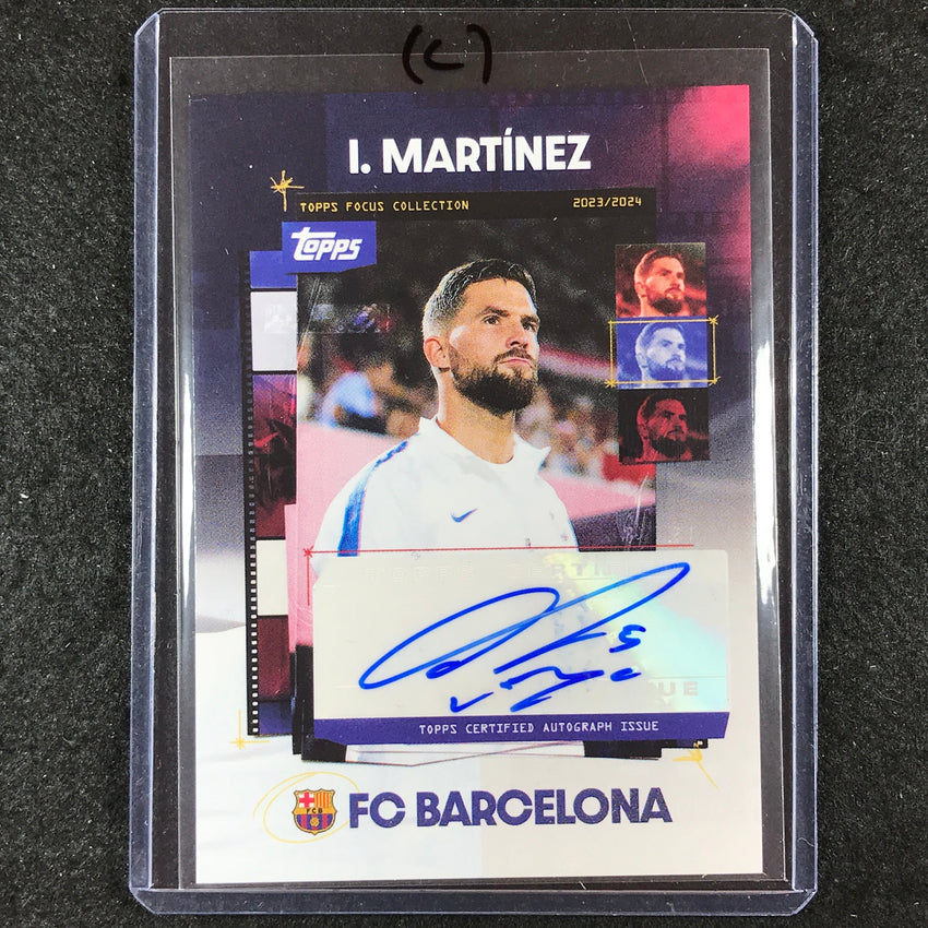 2023-24 Topps Focus Barcelona INIGO MARTINEZ Snapshots Auto #IM (C)