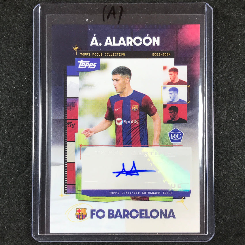 2023-24 Topps Focus Barcelona ANGEL ALARCON Snapshots Rookie Auto #AA (A)