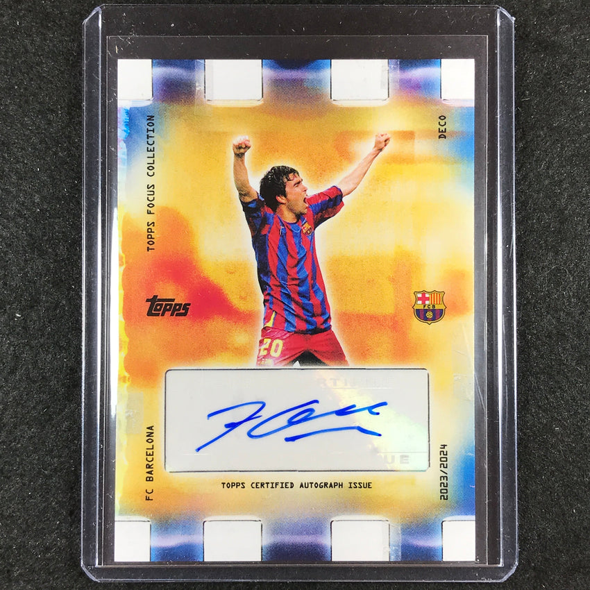 2023-24 Topps Focus Barcelona DECO Golden Hour Auto #DE