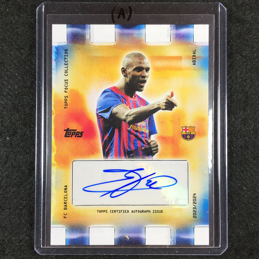 2023-24 Topps Focus Barcelona ERIC ABIDAL Golden Hour Auto #AB (A)