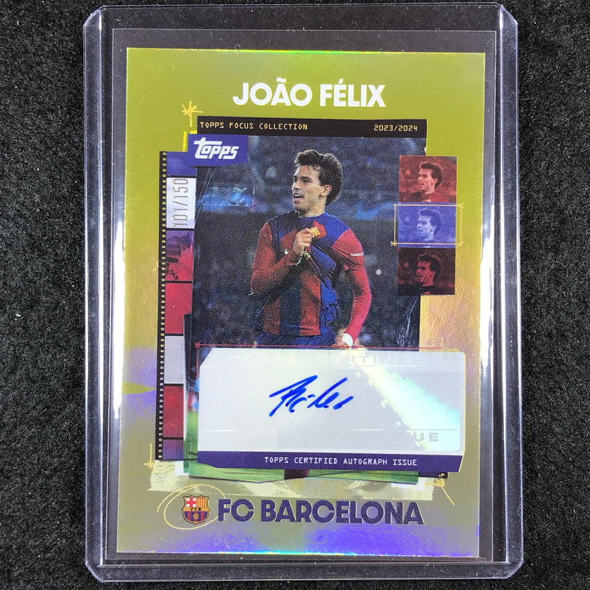 2023-24 Topps Focus Barcelona JOAO FELIX Snapshots Auto Yellow 101/150