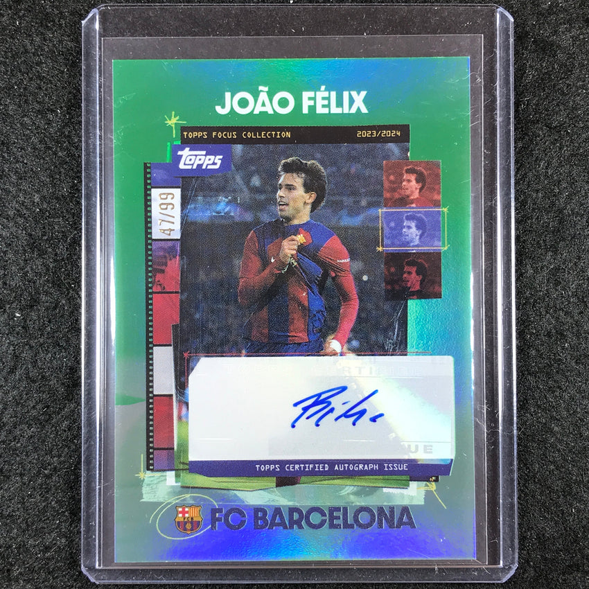 2023-24 Topps Focus Barcelona JOAO FELIX Snapshots Auto Green 47/99
