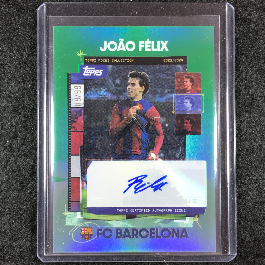 2023-24 Topps Focus Barcelona JOAO FELIX Snapshots Auto Green 9/99