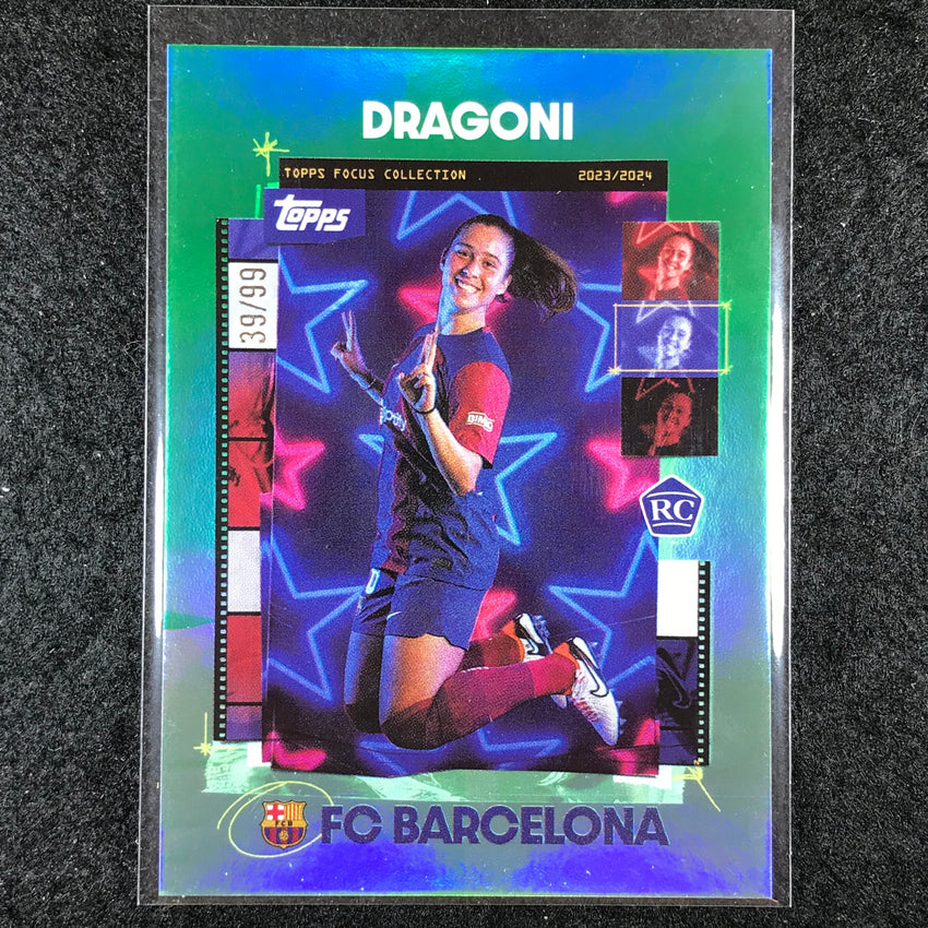 2023-24 Topps Focus Barcelona GIULIA DRAGONI Snapshots Rookie Green 39/99 #20