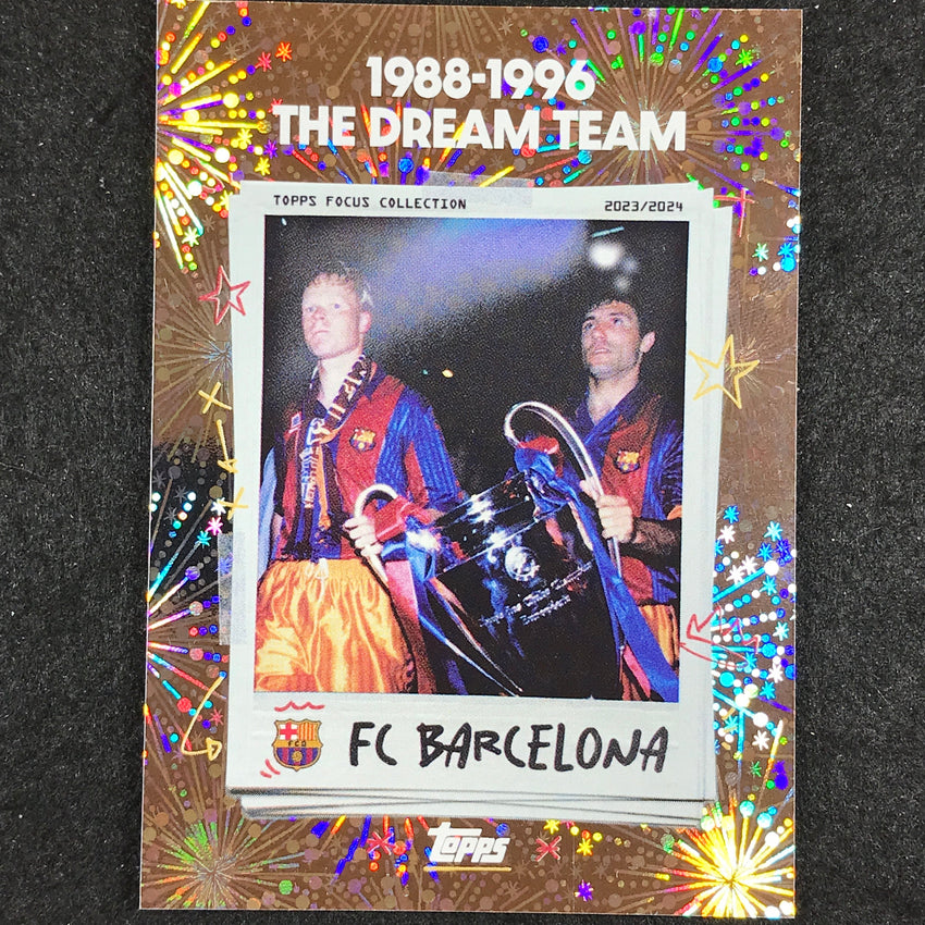 2023-24 Topps Focus Barcelona 1988-1996 THE DREAM TEAM Moments In Time Foil #44