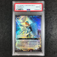 PSA 10 Cinderella Stouthearted - 3/C1 - Lorcana Top Prize 913