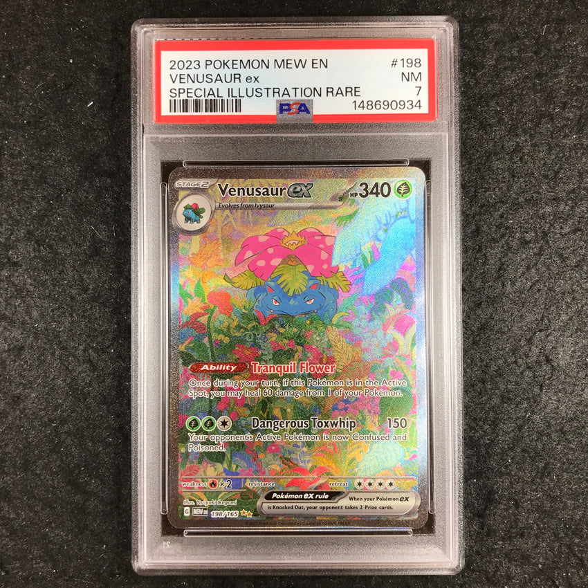 PSA 7 Venusaur ex - 198 - Special Illustration Rare Pokemon Scarlet & Violet 151 934-Cherry Collectables