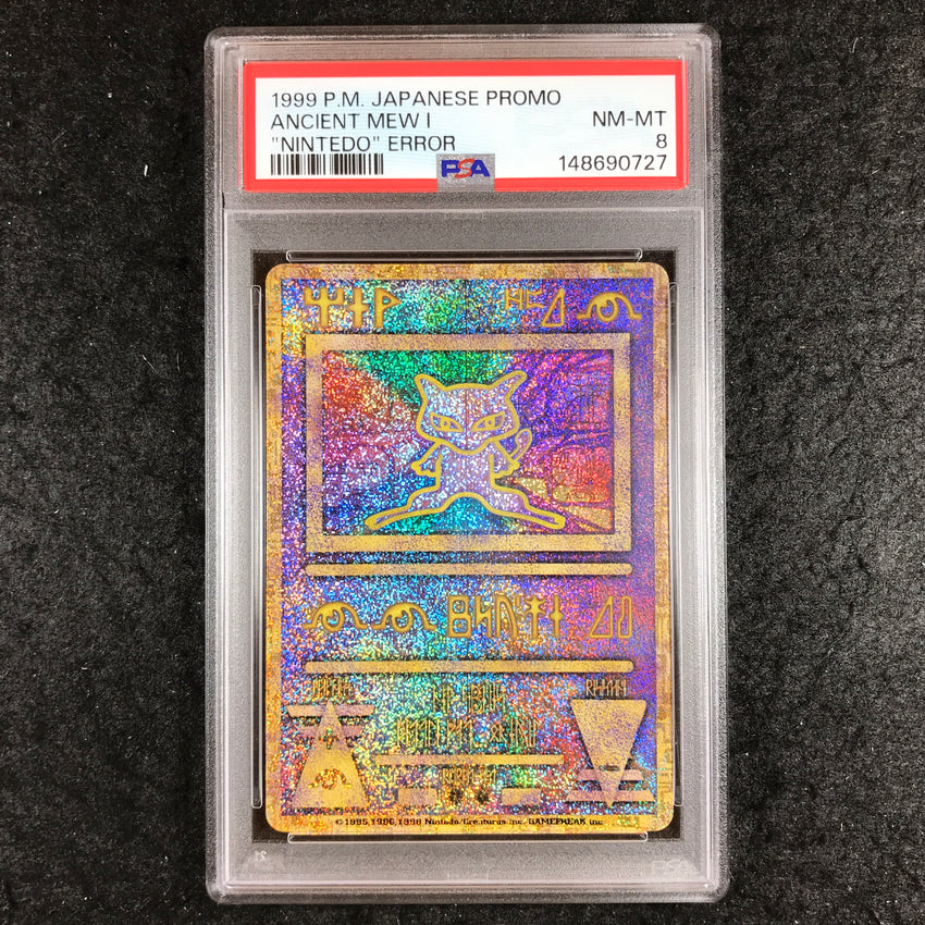 JAPANESE PSA 8 Ancient Mew - "Nintedo" Error Pokemon Japanese Movie Promo 727-Cherry Collectables