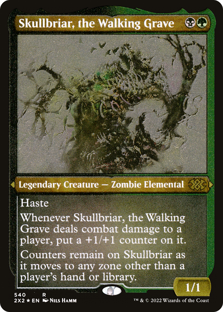 [ EF ] [FOIL] Skullbriar, the Walking Grave (Foil Etched) #540 - RARE 2X2 - Double Masters 2022