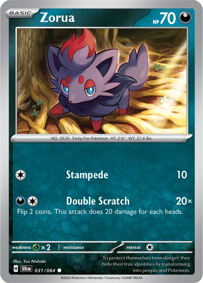031/064 - Zorua - Common Shrouded Fable