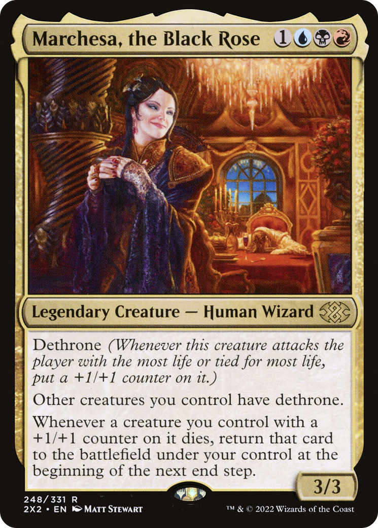 [FOIL] Marchesa, the Black Rose #248 - RARE 2X2 - Double Masters 2022
