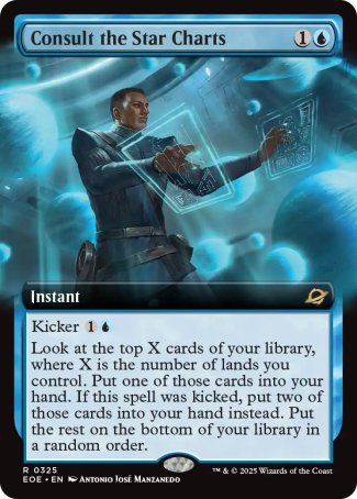 FOIL EXTENDED Consult the Star Charts - #325 - Rare - Edge of Eternities