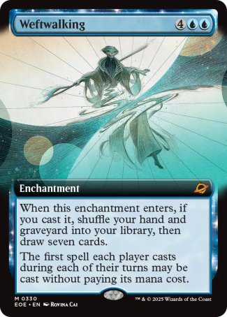 FOIL EXTENDED Weftwalking - #330 - Mythic - Edge of Eternities