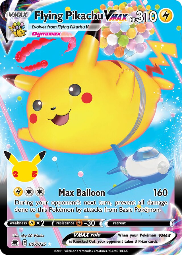 Flying Pikachu VMAX - 7/25 - Ultra Rare - Celebrations