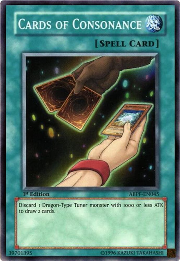 Cards of Consonance - (ABPF-EN045) - Super Rare  1st Edition