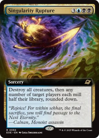 EXTENDED Singularity Rupture - #350 - Rare - Edge of Eternities